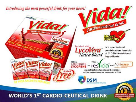 VIDA! CARDIO-CEUTICAL DRINK: THE HEALTHY HEART BEVERAGE | AimNovation