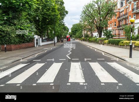 Abbey Road Zebra Crossing as used by the Beatles for their famous 1969 ...