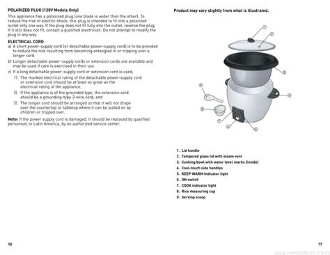 Rice Cooker Instruction Manual