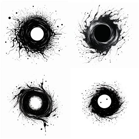 Black Hole Tattoos, Black Hole Tattoo Ideas, Black Hole Tattoo Designs, Collapsed Star Tattoo ...