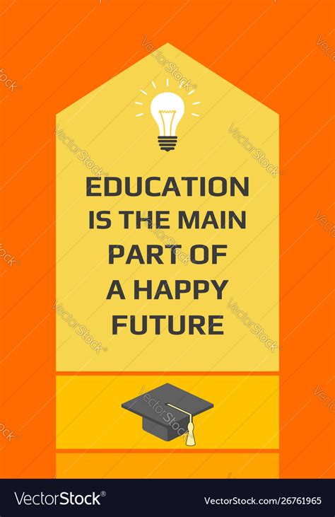 Motivational education poster education Royalty Free Vector