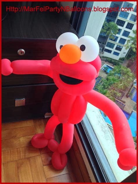 MarFel Party and Balloons: Elmo Sculpture (6 balloons)