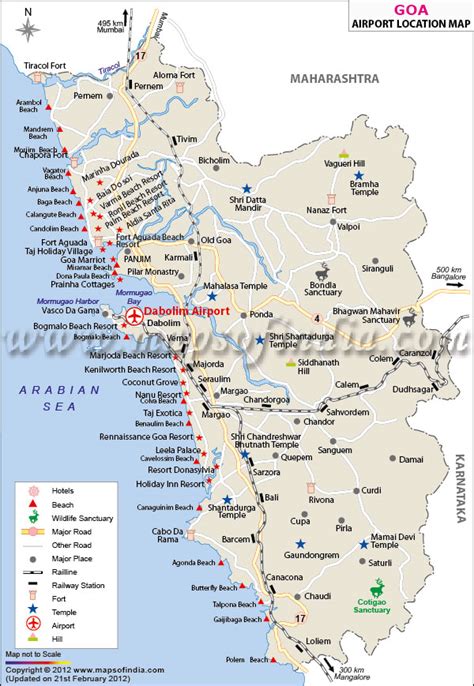 Goa Airport Map: Routes, Address, Contact Number