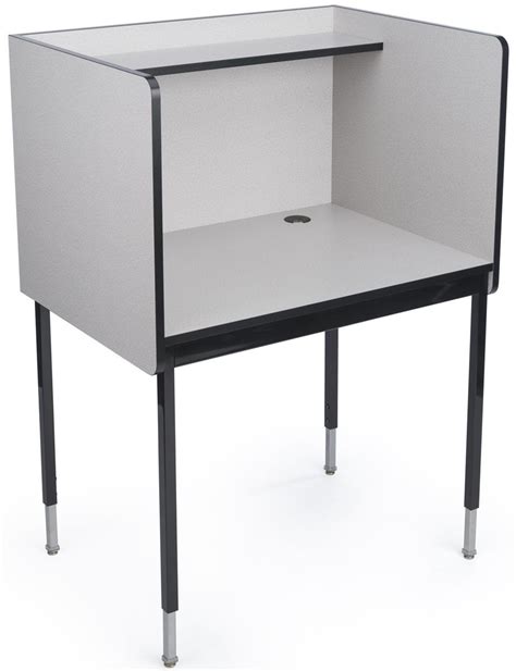 Work Carrel | Height Adjustable from 47”-53” in 1" Increments