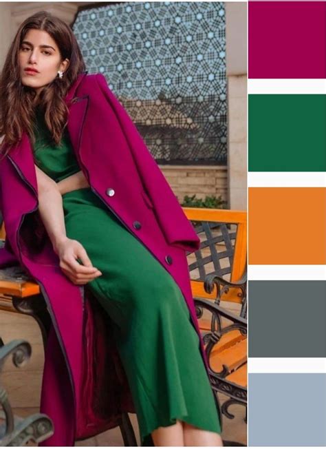 Цветовые сочетания в 2024 г | Цветовые сочетания, Мода в ярких тонах, Стильные наряды