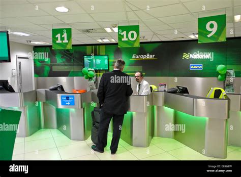 Europcar car hire at Edinburgh airport Scotland Stock Photo - Alamy