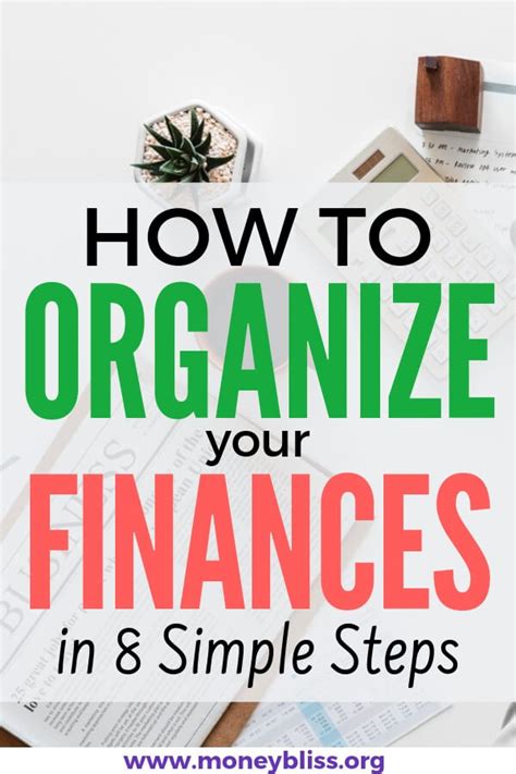 How to Organize Personal Finances in 8 Simple Steps - Money Bliss