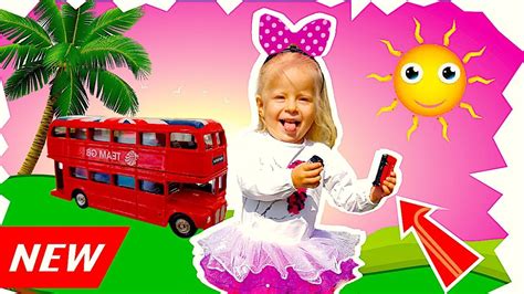 BABY BUS songs "WHEELS ON THE BUS" play with Monica 🚒 - YouTube