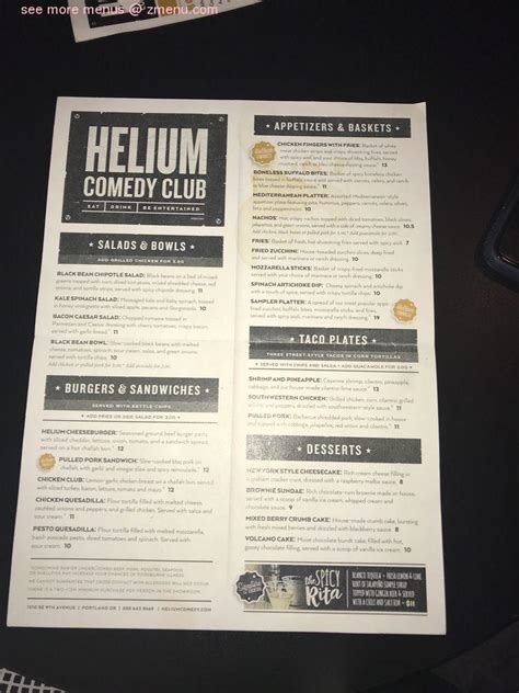 helium comedy club portland menu - Sacha Darling