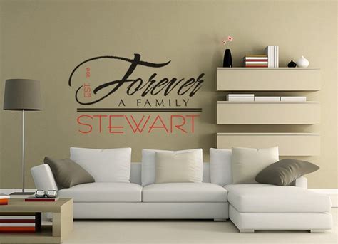 Forever a Family Vinyl Decal Wall Art Family Name Decal Wall - Etsy
