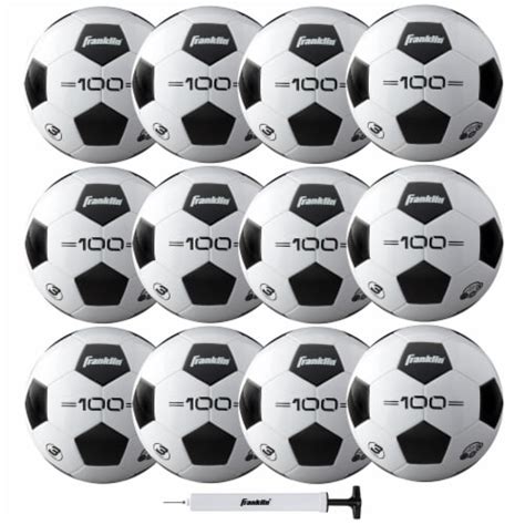 Franklin S3 Competition F-100 Soccer Ball & Pump Set, 12 pk - Fred Meyer