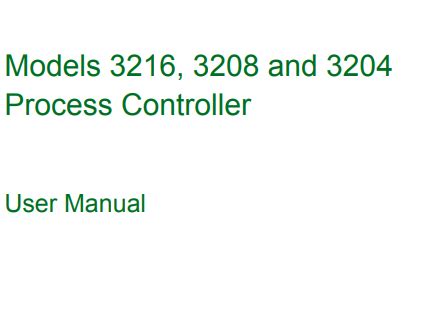 Eurotherm 3200 Series Temperature/Process Controller Manual