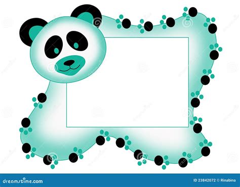 Photo Frame With Panda Stock Photography - Image: 23842072