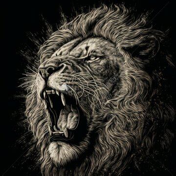 Lion Roaring Drawing Images – Browse 14,234 Stock Photos, Vectors, and ...