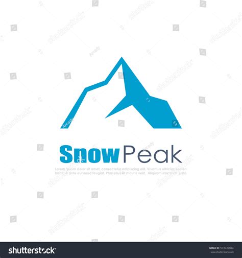 Snow Mountain Vector Icon On White Stock Vector (Royalty Free) 533939884 | Shutterstock