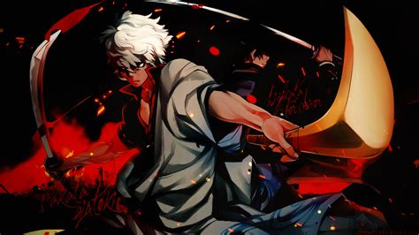 Gintoki Sakata HD Wallpaper from Gintama: A Stunning Anime Tribute by ...