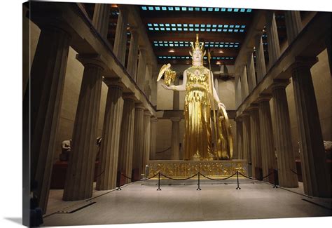 Statue of the Greek Goddess Athena, The Parthenon, Centennial Park, Nashville, Davidson County ...