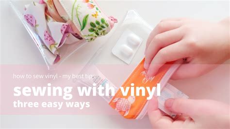 3 Easy ways how to sew vinyl | Sewing Tutorial for Beginners - YouTube