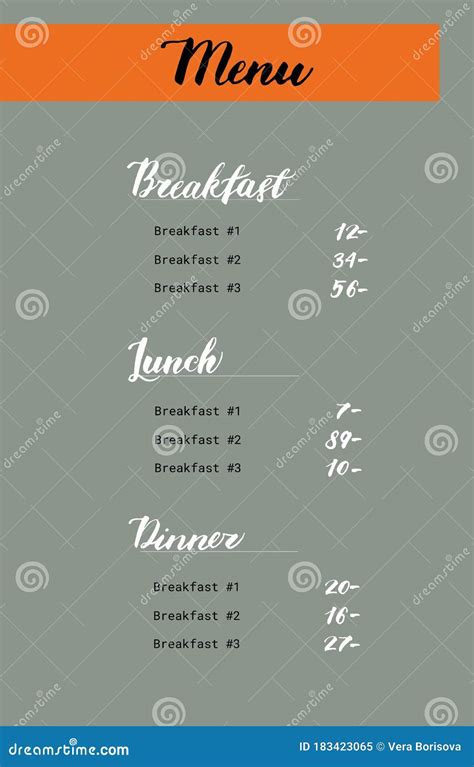 Restaurant Brochure Vector Menu Design. Bar and Cafe Menu Template with Hand-drawn Graphic. Wine ...