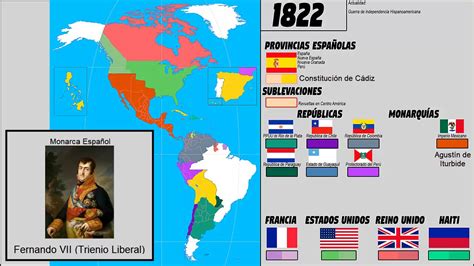 Latin American Revolution Map