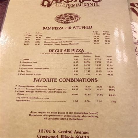 Barone's Restaurant, Crestwood - Restaurant Reviews, Phone Number & Photos - TripAdvisor