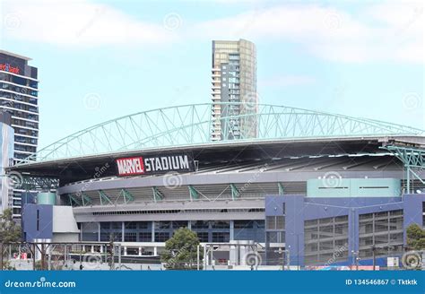 Marvel Stadium Melbourne Australia Editorial Photography - Image of ...