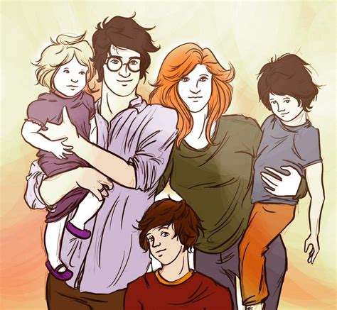 Potter family portait | Ginny weasley fan art, Harry potter obsession ...