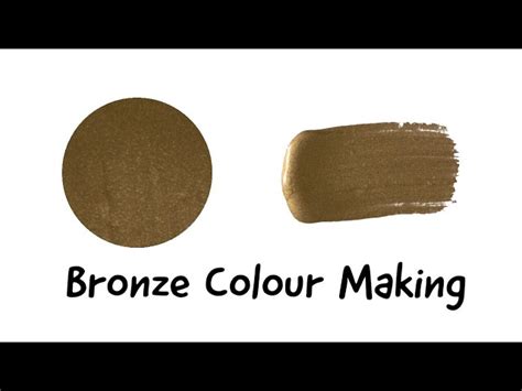 How To Make Bronze Color Paint