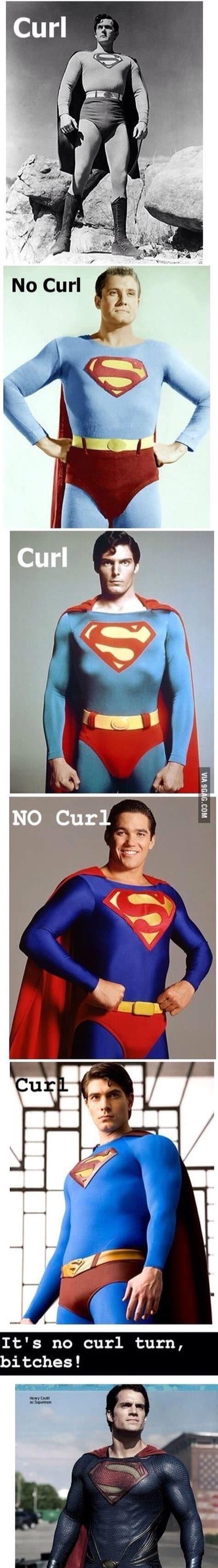 Superman Curl | Funny superman, Superman pictures, Superman