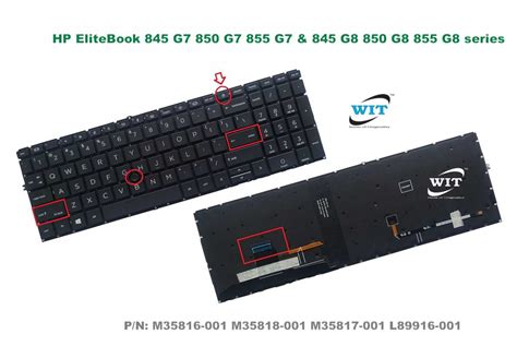 Laptop internal Keyboard/Keypad with track pointer for HP EliteBook 845 ...