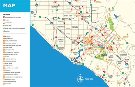 Irvine, California Map