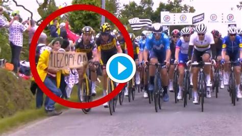 Watch: A fan's stupidity causes huge crash and pile-up at Tour de France - IPL CRICKET MATCH ...