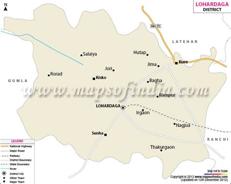 Lohardaga District Map