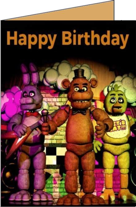 Five Nights at Freddy's Birthday Card