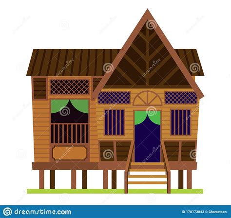 Malay Vintage House. Traditional Village Malay House / Rumah Kampung ...