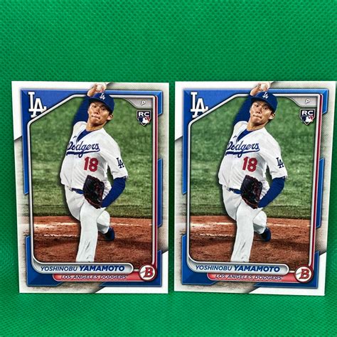 2024 Bowman Yoshinobu Yamamoto Rookie Card. Los Angeles Dodgers