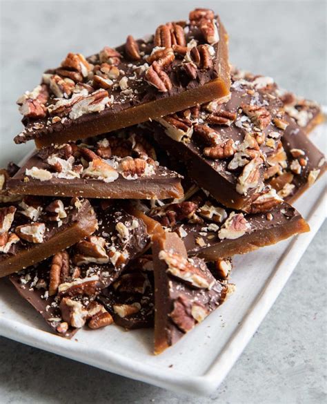 Pecan Chocolate Toffee Bark Recipe | The Feedfeed