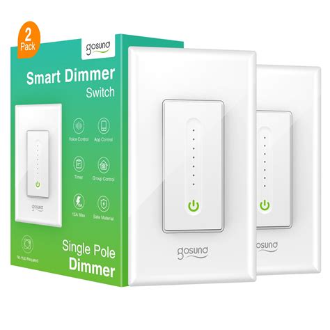 Gosund Smart Dimmer Switch, Single Pole, Neutral Wire Required, 2.4GHz Light Switch WiFi ...