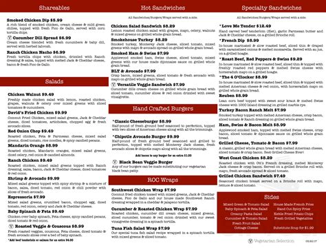 Red Onion Cafe menu in Joplin, Missouri, USA