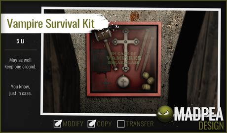 Second Life Marketplace - MadPea Vampire Survival Kit