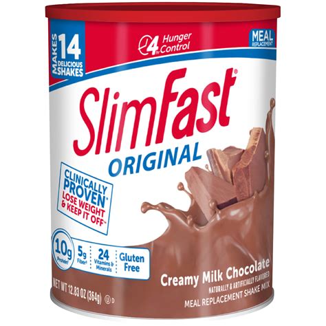 Slim-Fast 3-2-1 Plan Shake Mix, Milk Chocolate, 12.83 oz (364 g)