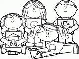 Student Coloring Clip Art Pages sketch template