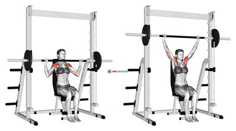 Smith Seated Shoulder Press (female) - Home Gym Review