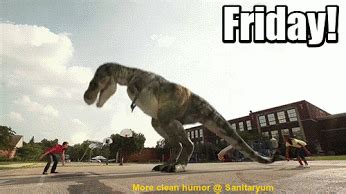 #TGIF This is the way how dinosaur likes to spend his #weekend. In what way would you like to ...