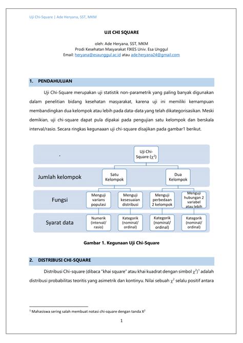 (PDF) UJI CHI SQUARE