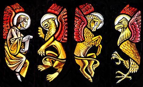 Symbols of the four Evangelists, Detail from the Baptistry… | Flickr