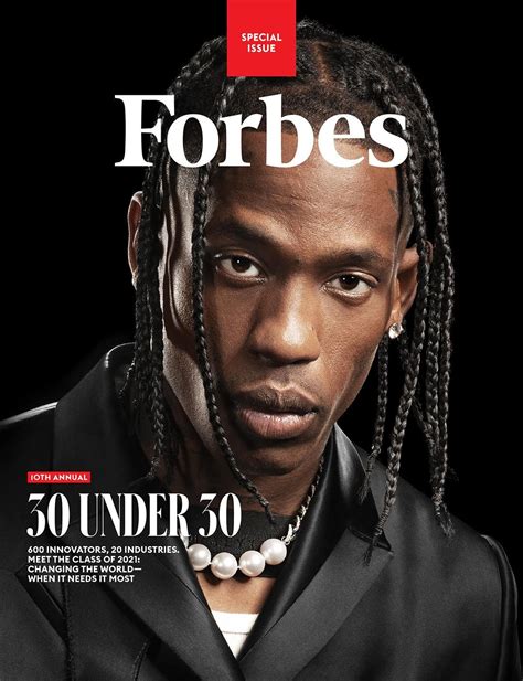 Forbes Unveils 10TH Annual Under 30 Magazine Cover Featuring Under 30 Alum Travis Scott