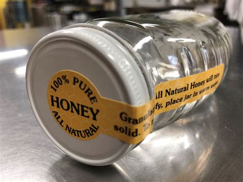Tamper Evident Labels for Glass Honey Bottles, 250 ct. - Dogwood Ridge Bees