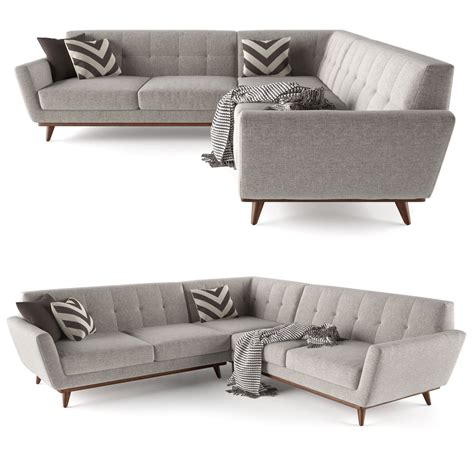 Joybird Hughes Corner Sectional Sofa 3D Model