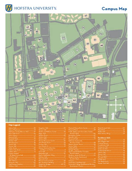 Hofstra University Campus Map - Hofstra University Hempstead NY • mappery